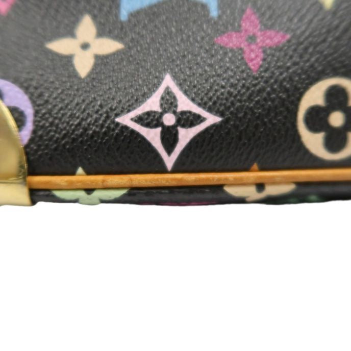 LOUIS VUITTON Multicolore Black Trouville Handbag in Monogram Multicolore Coated Canvas