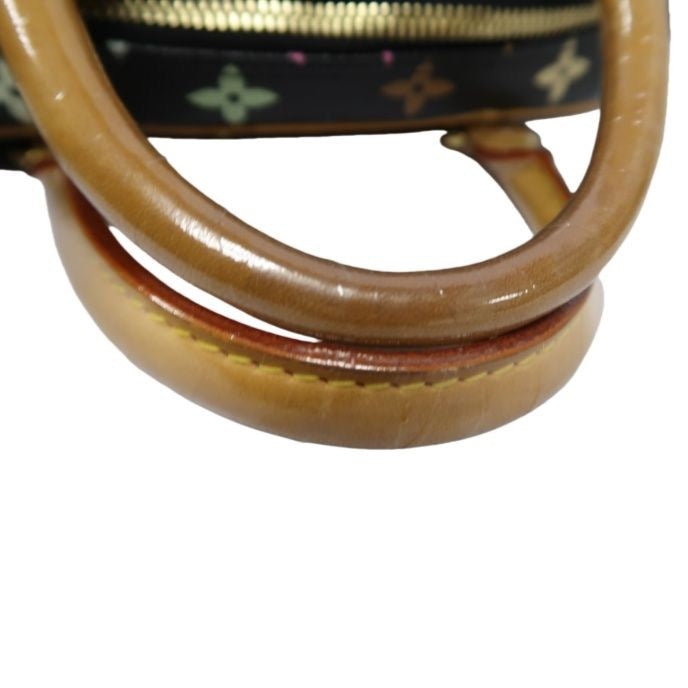 LOUIS VUITTON Multicolore Black Trouville Handbag in Monogram Multicolore Coated Canvas