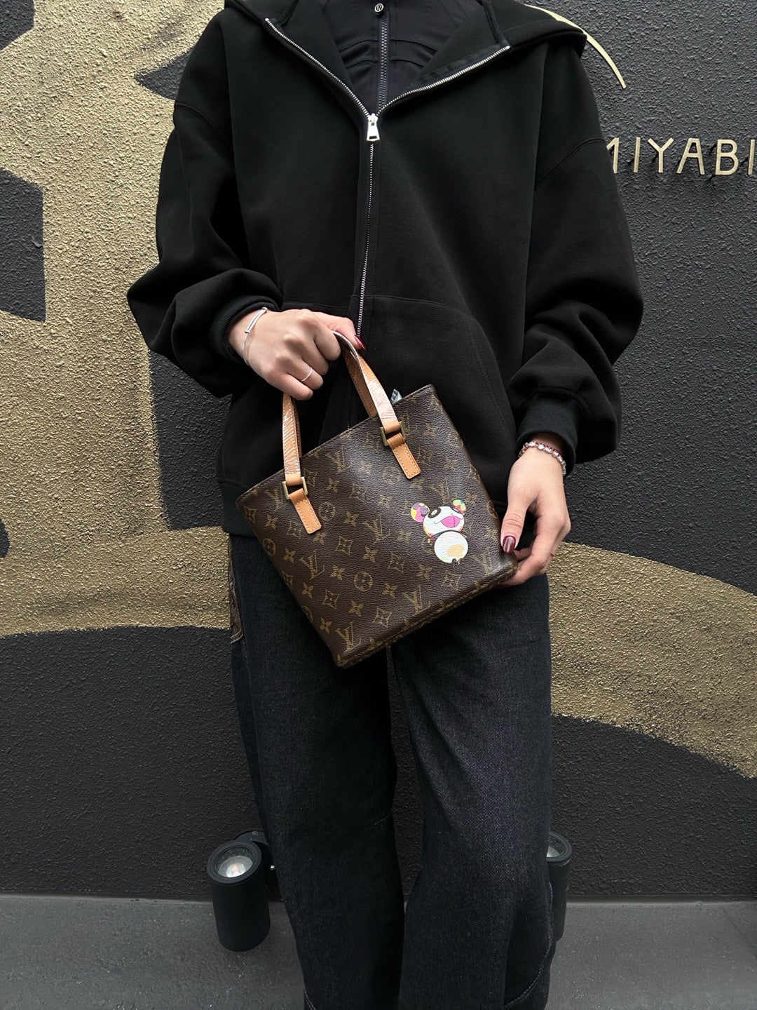 LOUIS VUITTON x Takashi Murakami Monogram Panda Vavin PM Handbag