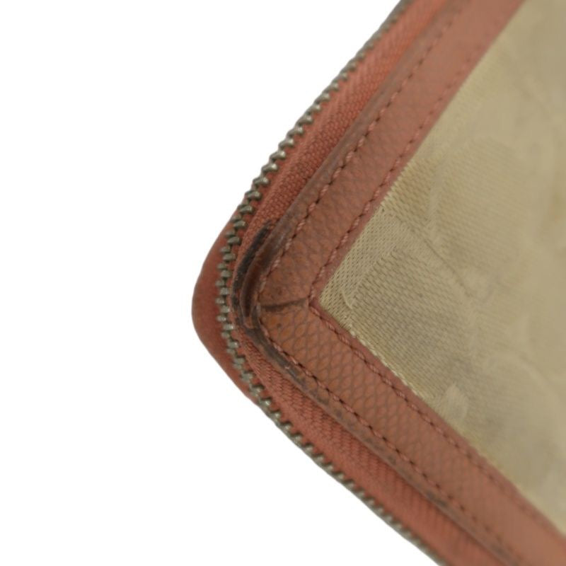 COACH Beige & Pink Signature PVC Wallet