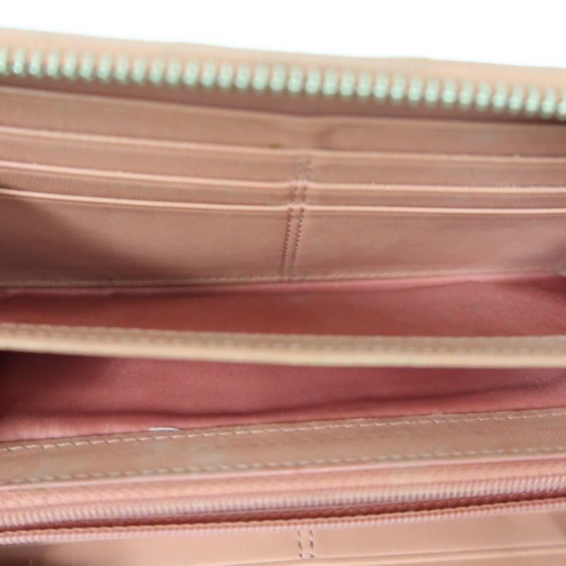 COACH Beige & Pink Signature PVC Wallet