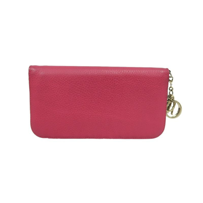 DIOR Pink PVC Long Wallet