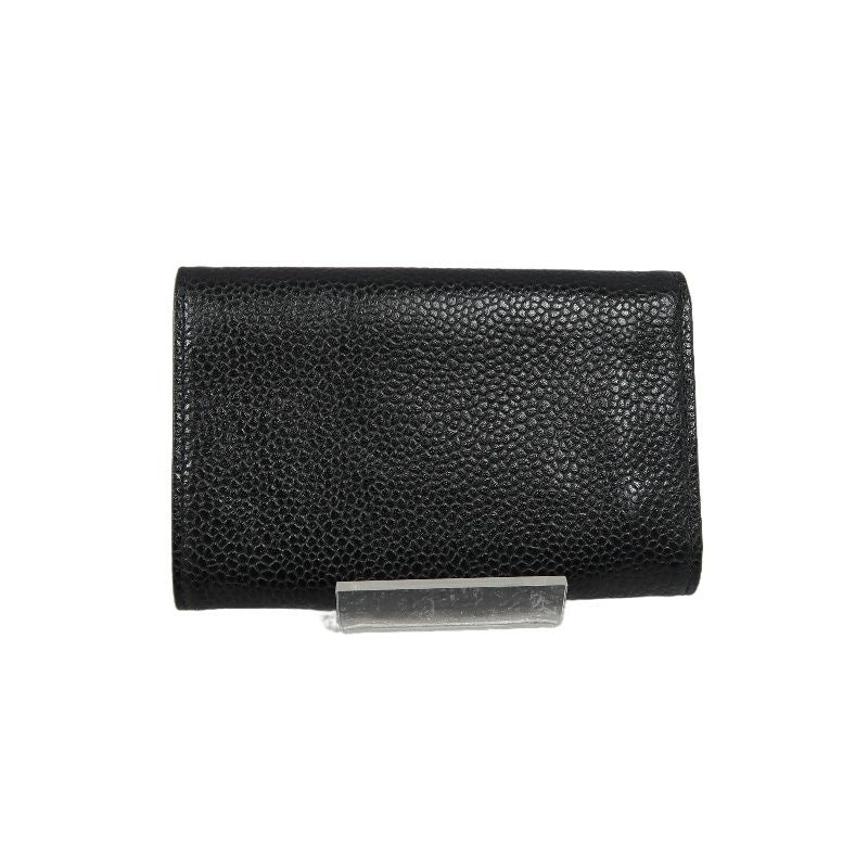 CHANEL Black Caviar Leather Key Case, Full Set with Box & Authenticity Card