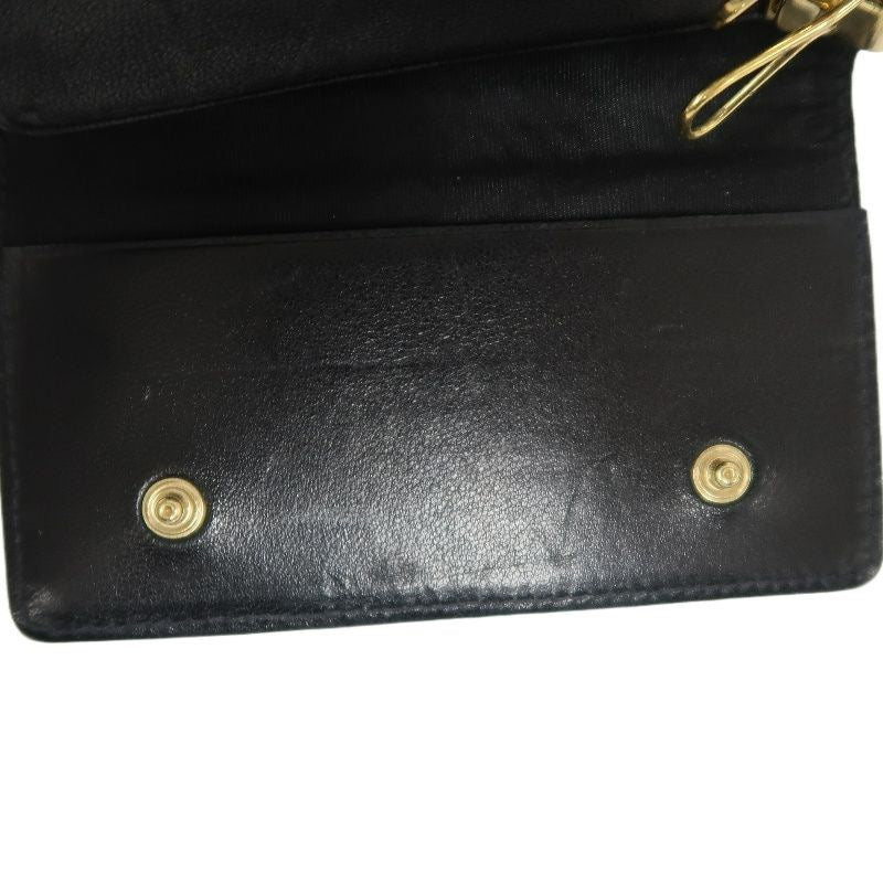 CHANEL Black Caviar Leather Key Case, Full Set with Box & Authenticity Card
