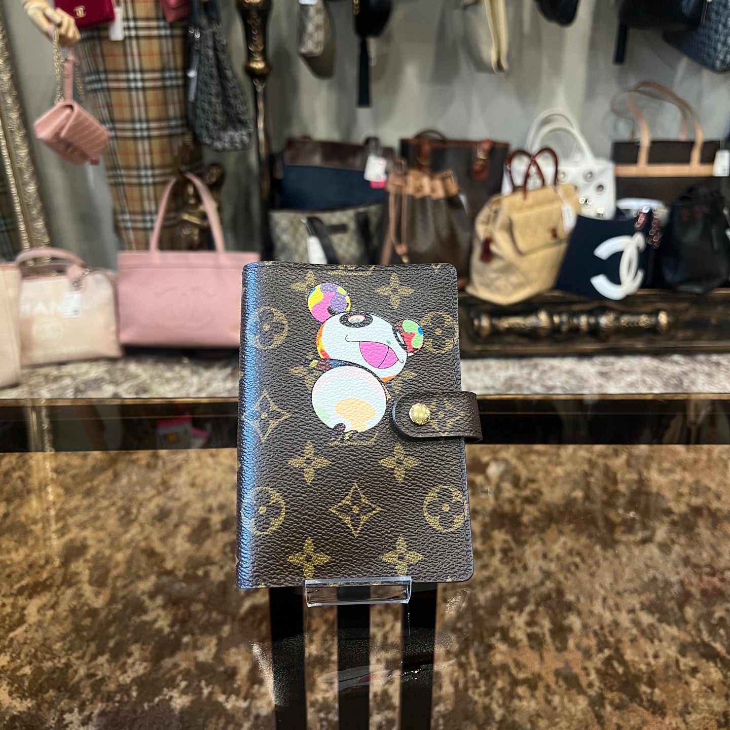 LOUIS VUITTON Monogram Panda Agenda PM, Full Set with Box
