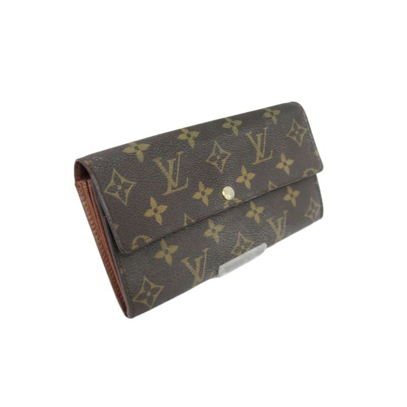 LOUIS VUITTON Monogram Brown Coated Canvas Long Wallet