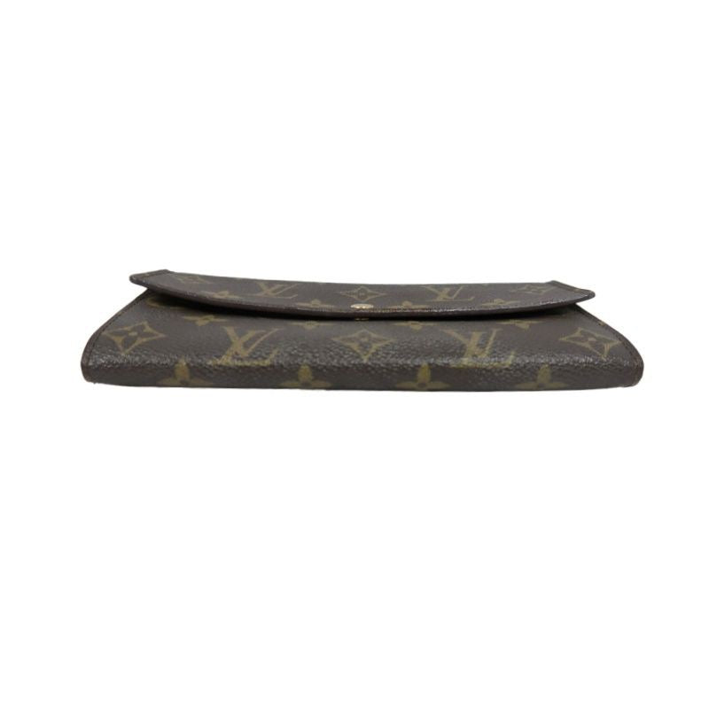LOUIS VUITTON Monogram Brown Coated Canvas Long Wallet