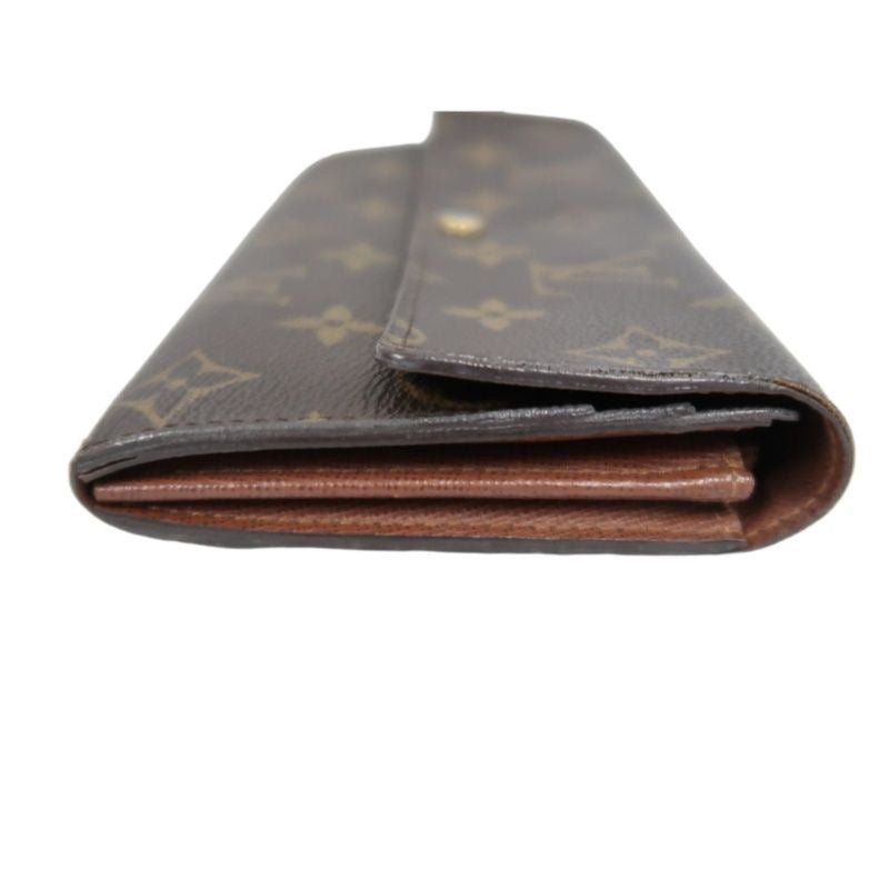 LOUIS VUITTON Monogram Brown Coated Canvas Long Wallet