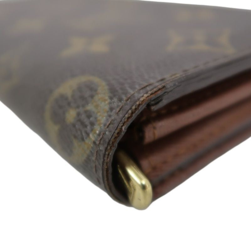 LOUIS VUITTON Monogram Brown Coated Canvas Long Wallet