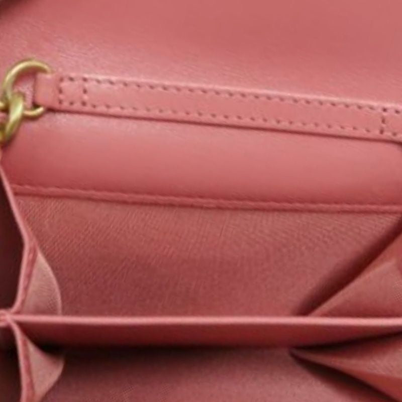 CHANEL 19 Wallet On Chain WOC in Pink Lambskin with Two-Tone Gold Hardware