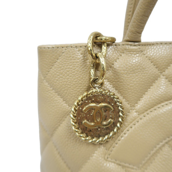 Chanel Beige Grained Calfskin Reissue Medallion Tote Bag with Gold-Tone Hardware, Shoulder Bag