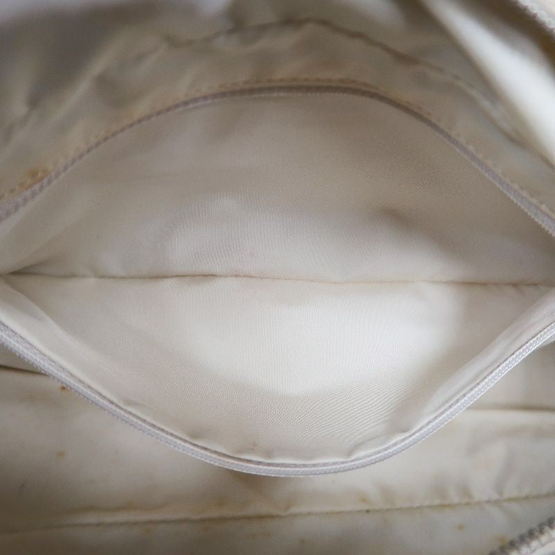 Chanel New Travel Boston Bag | Nude Pink Canvas Ice Cube Quilted Bowling Handbag, w/Guarantee Card