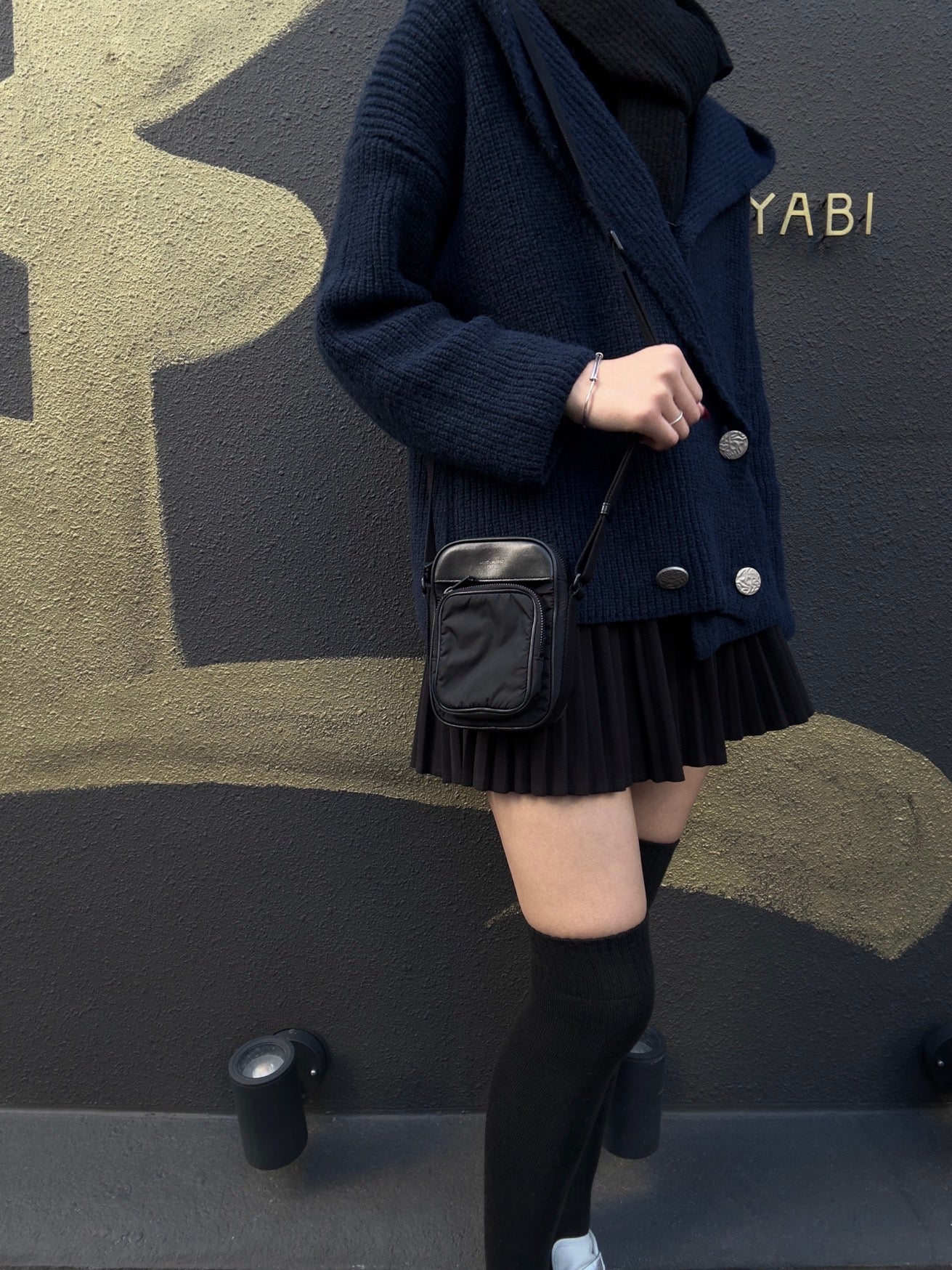 Saint Laurent City Mini Camera Bag in Black Nylon