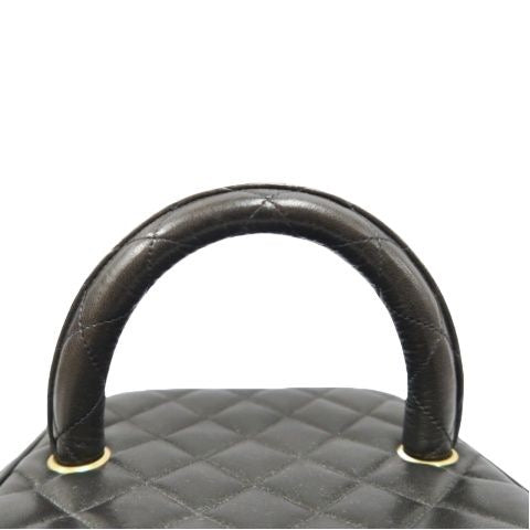 Chanel Black Lambskin Vanity Case Pouch, with Dust Bag & Guarantee Card