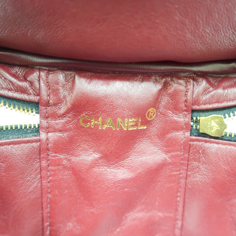 Chanel Black Lambskin Vanity Case Pouch, with Dust Bag & Guarantee Card