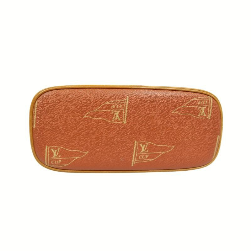 Louis Vuitton Monogram Vuitton Cup Rituelle Bag, Brown Monogram Canvas with Red Leather Trim, Shoulder Bag
