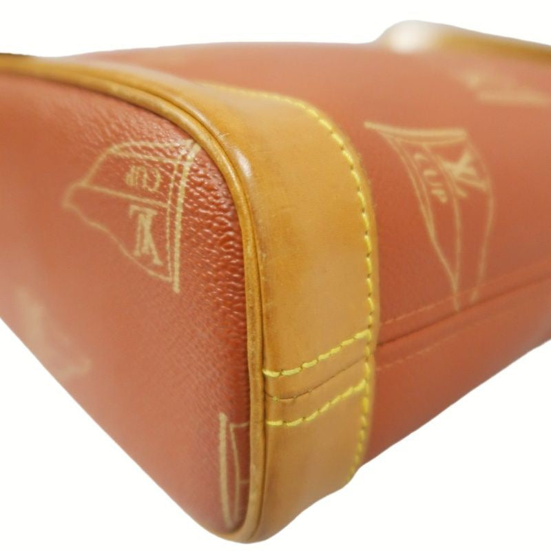 Louis Vuitton Monogram Vuitton Cup Rituelle Bag, Brown Monogram Canvas with Red Leather Trim, Shoulder Bag