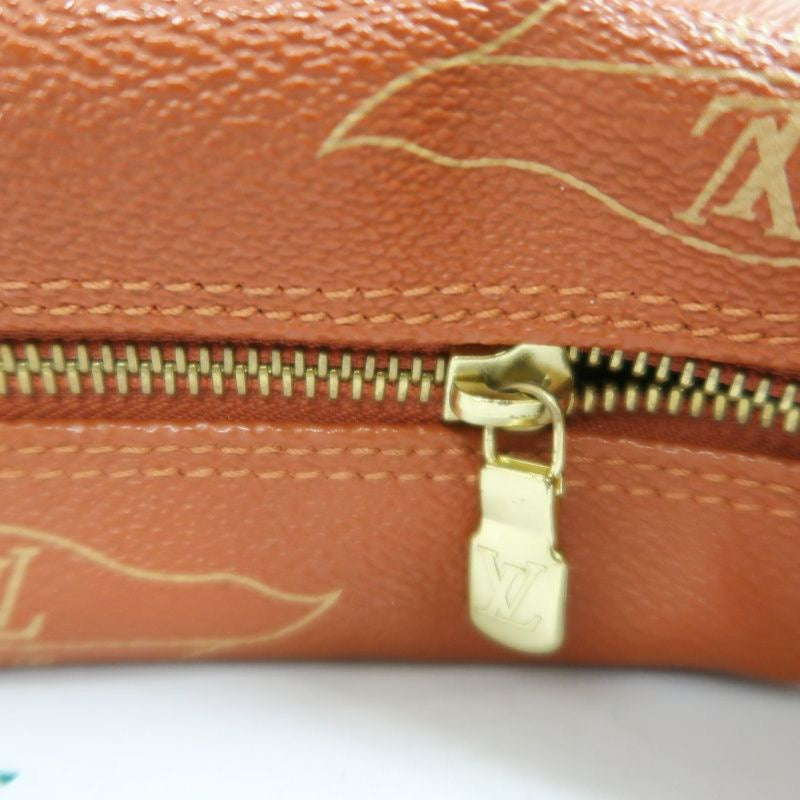 Louis Vuitton Monogram Vuitton Cup Rituelle Bag, Brown Monogram Canvas with Red Leather Trim, Shoulder Bag