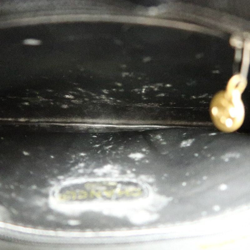 Chanel Black Caviar Leather Logo Tote Shoulder Bag