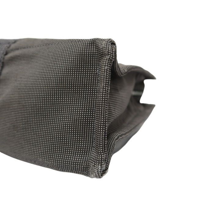 Hermes Herline MM Canvas Tote Bag in Gray/Black