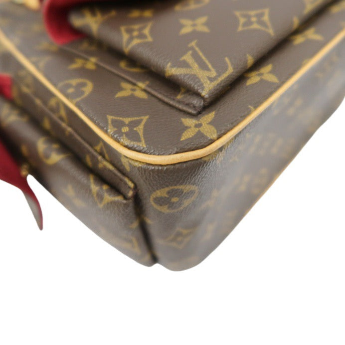 LOUIS VUITTON Monogram Excentri-Cité, Brown, Top Handle & Shoulder Bag, Coated Canvas