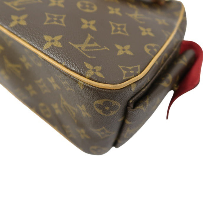 LOUIS VUITTON Monogram Excentri-Cité, Brown, Top Handle & Shoulder Bag, Coated Canvas