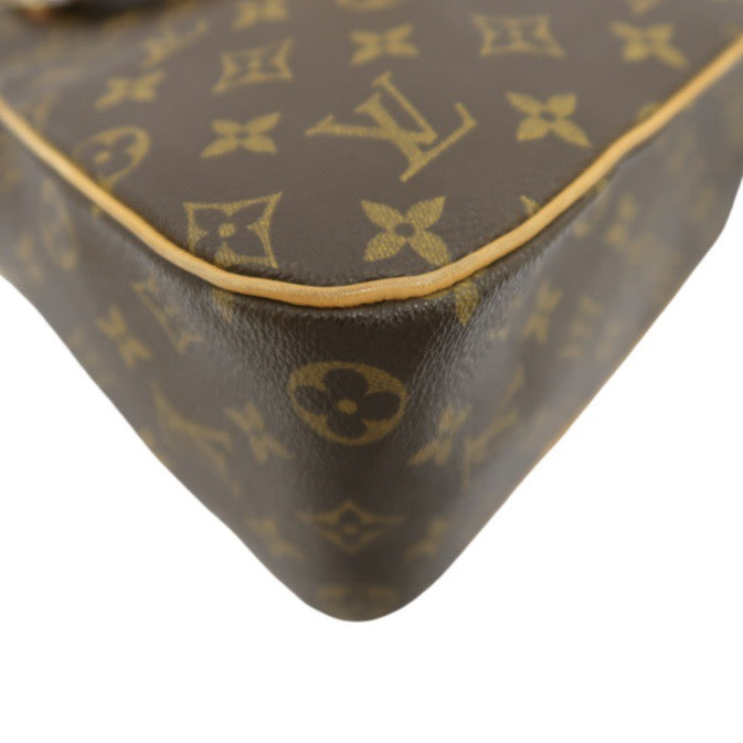 LOUIS VUITTON Monogram Excentri-Cité, Brown, Top Handle & Shoulder Bag, Coated Canvas