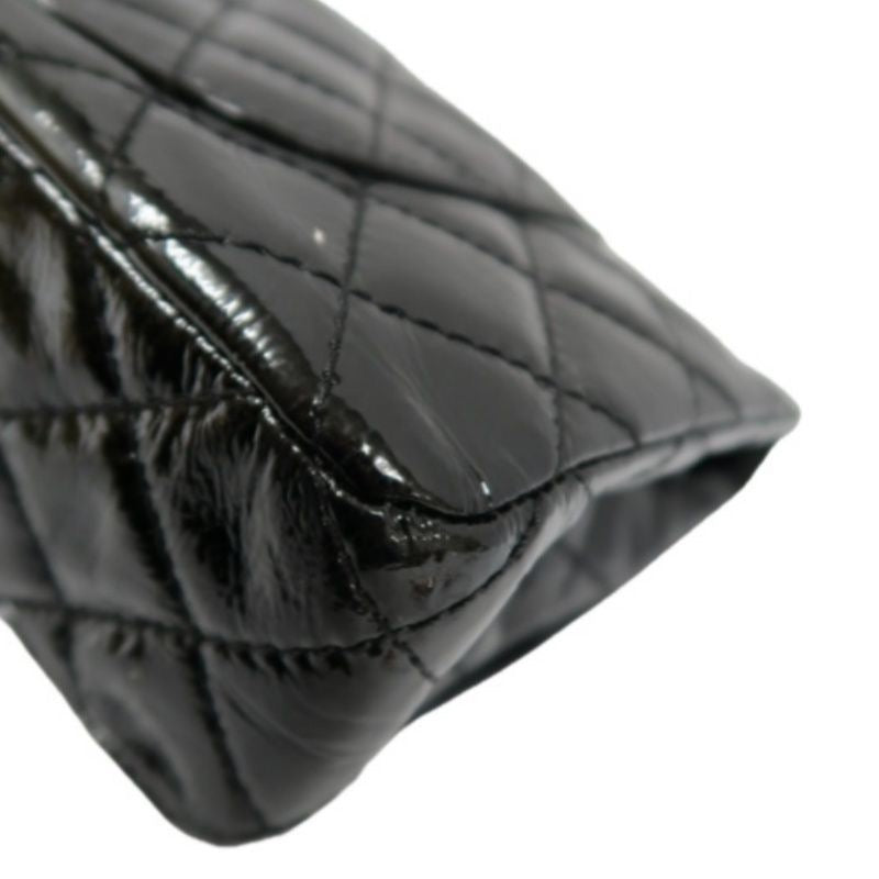 Chanel Black Patent Leather 2.55 Shoulder Bag with Gold Hardware