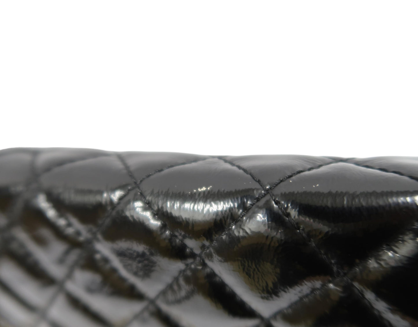 Chanel Black Patent Leather 2.55 Shoulder Bag with Gold Hardware