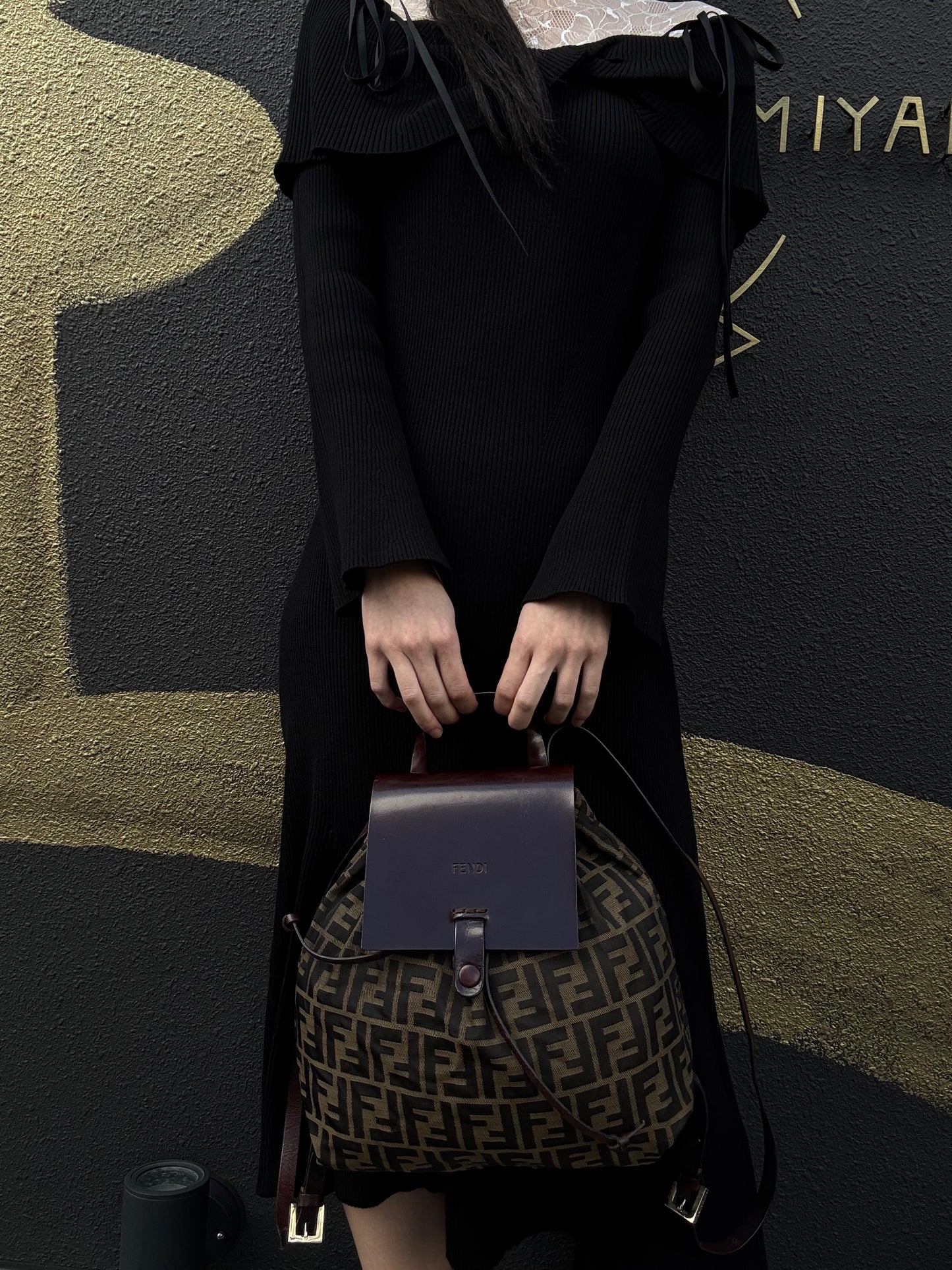 Fendi Zucca Backpack, Canvas, Brown