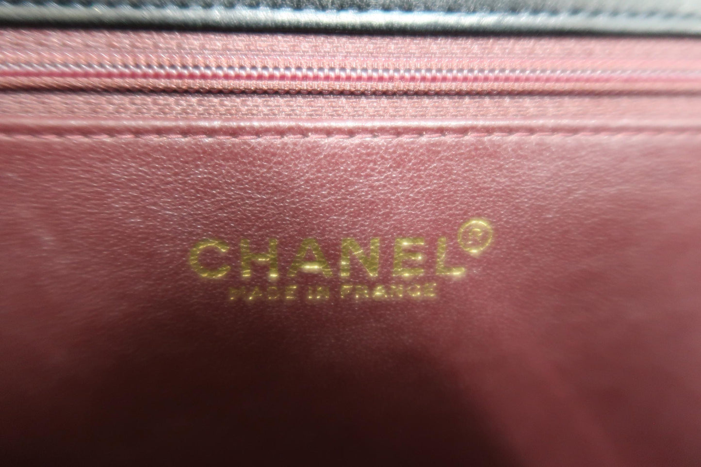 Chanel Black Lambskin Matelasse Single Chain Shoulder Bag CF with Gold Hardware, with Box and Dust Bag
