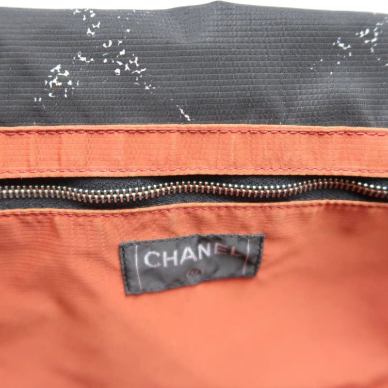 Chanel Travel Tote Bag Black Nylon with Authenticity Card