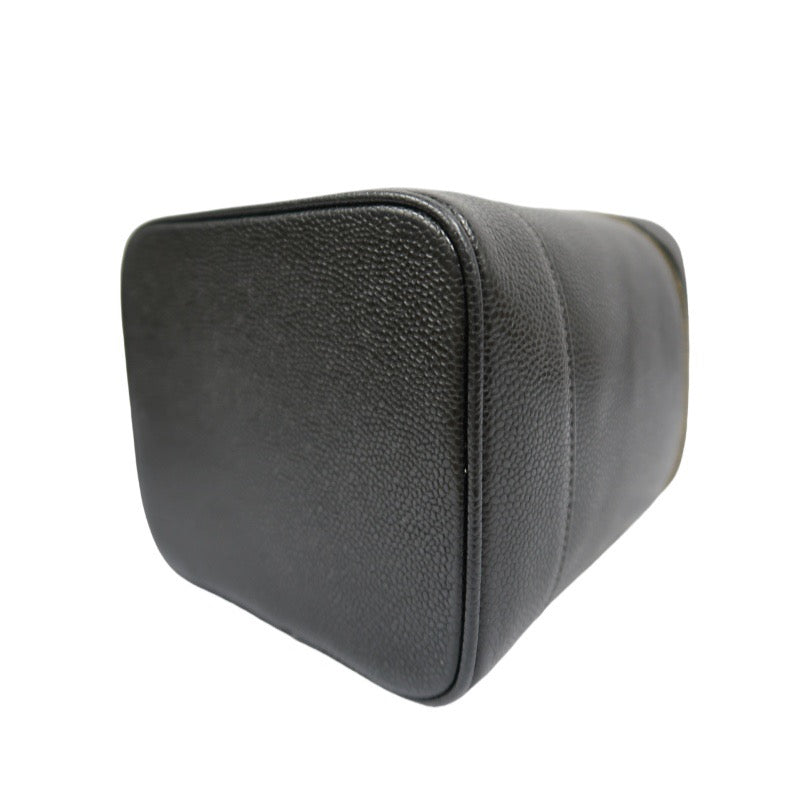 Chanel Coco Mark Caviar Vanity Bag Black with Gold Hardware