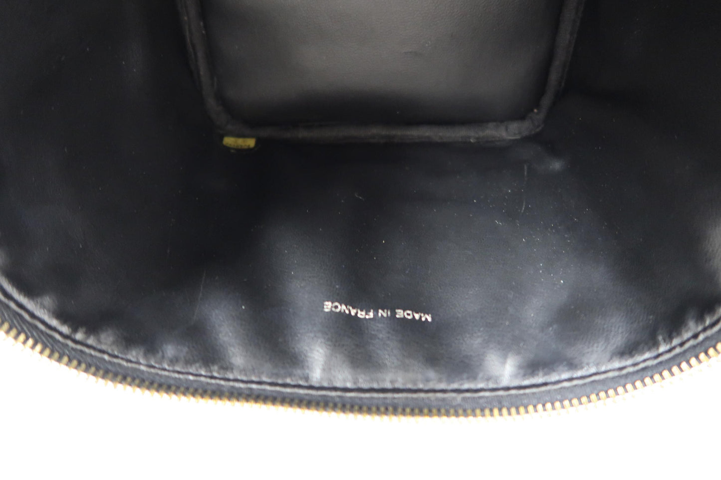 Chanel Coco Mark Caviar Vanity Bag Black with Gold Hardware