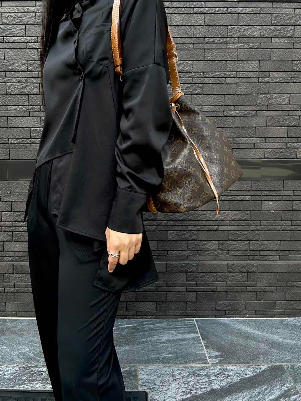 LOUIS VUITTON Monogram Petit Noe, Brown, Shoulder Bag