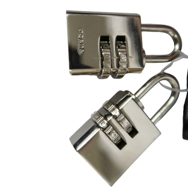 Prada Carry Bag VV031M, Black Nylon, with Dust Bag, Authenticity Card, Name Tag and 2 Dial Locks