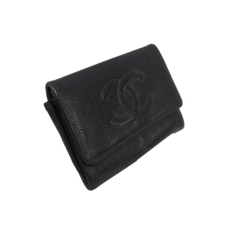 Chanel Black Caviar Leather Card Holder