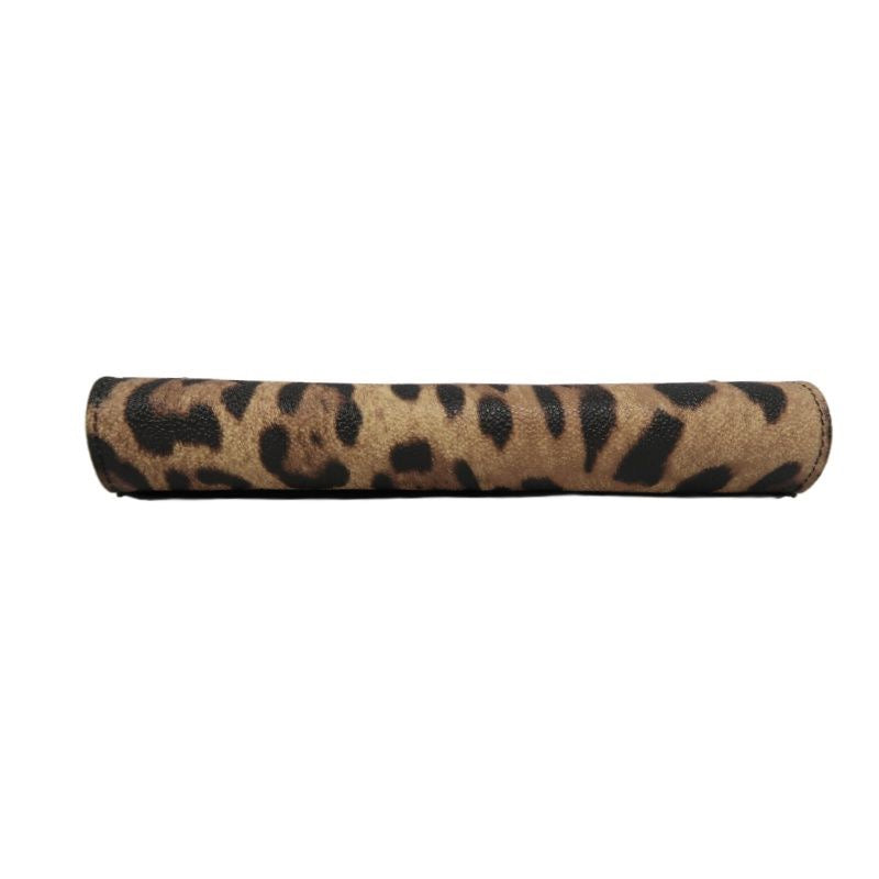 Dolce & Gabbana Leopard Print Long Wallet Brown PVC, with Box