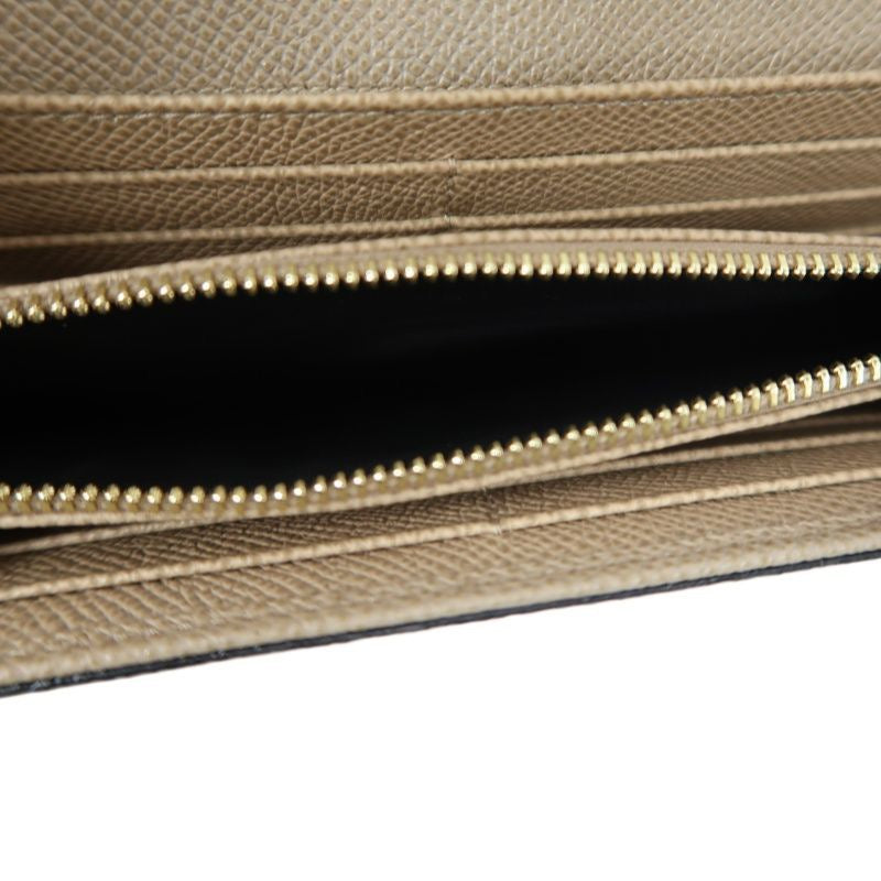 Dolce & Gabbana Leopard Print Long Wallet Brown PVC, with Box