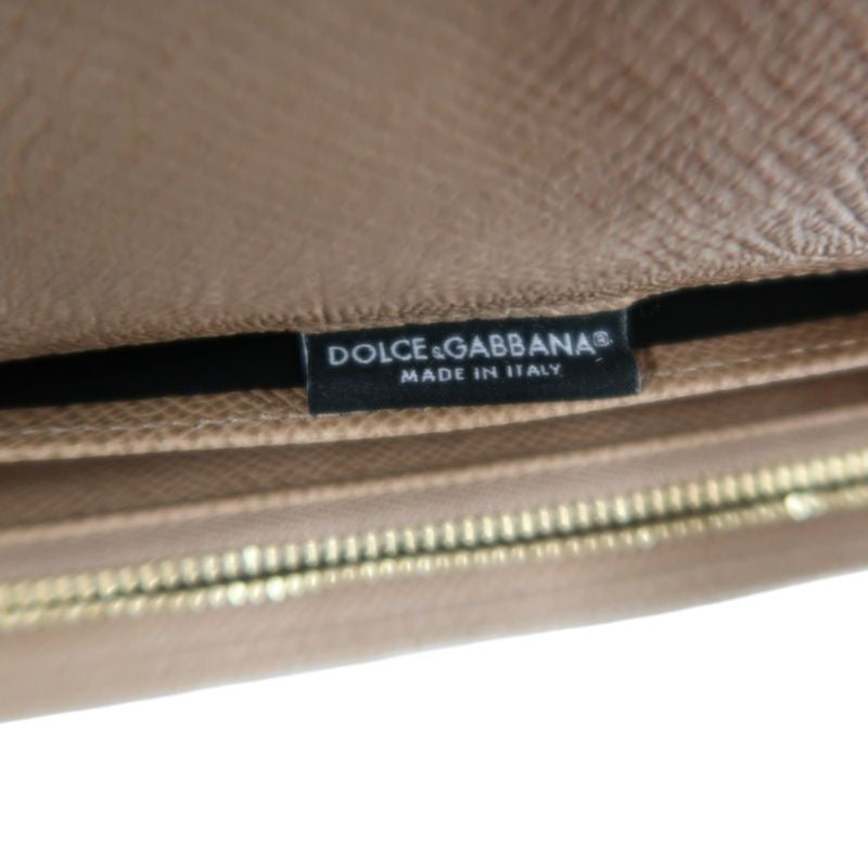 Dolce & Gabbana Leopard Print Long Wallet Brown PVC, with Box