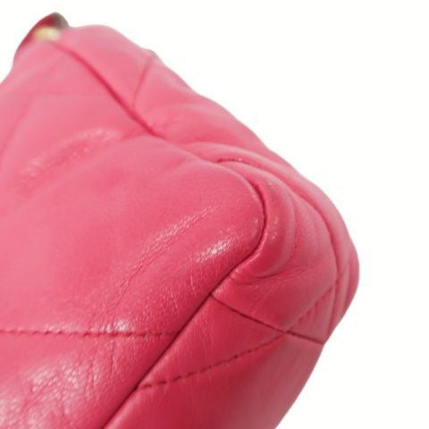 Chanel 19 Flap Bag in Pink Lambskin with Gold Hardware