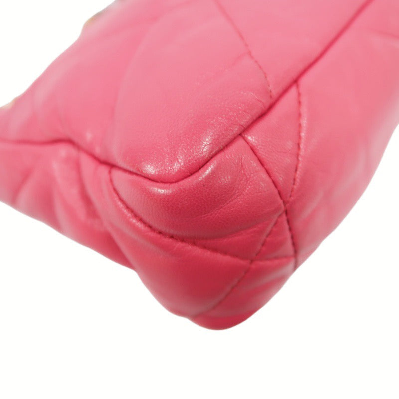 Chanel 19 Flap Bag in Pink Lambskin with Gold Hardware
