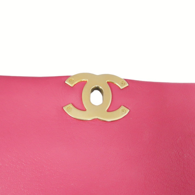 Chanel 19 Flap Bag in Pink Lambskin with Gold Hardware
