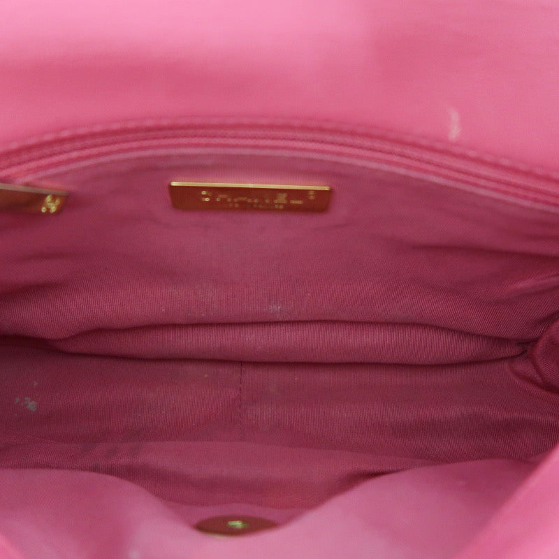 Chanel 19 Flap Bag in Pink Lambskin with Gold Hardware