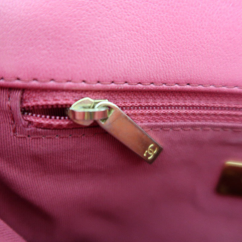 Chanel 19 Flap Bag in Pink Lambskin with Gold Hardware