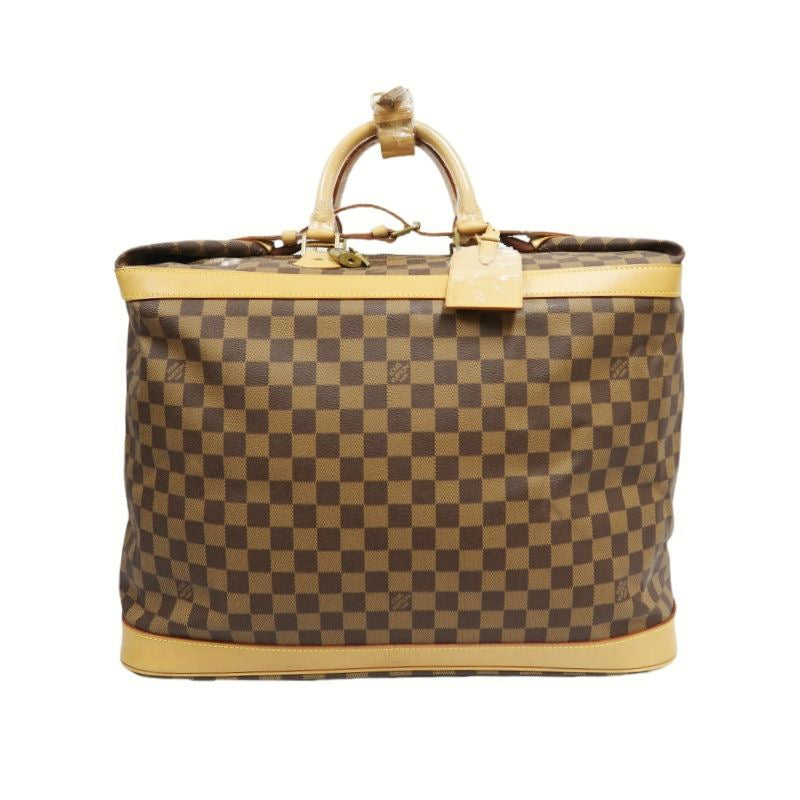 LOUIS VUITTON Damier Ebene Cruiser 45 Handbag, comes with 2 Cadena locks, 2 name tags and pochette.