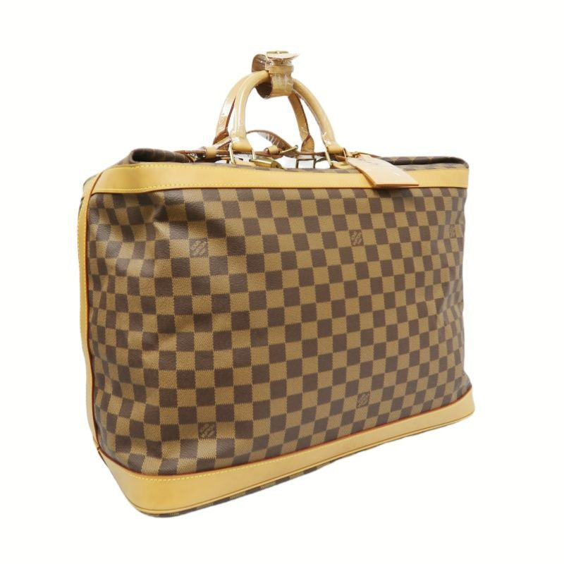 LOUIS VUITTON Damier Ebene Cruiser 45 Handbag, comes with 2 Cadena locks, 2 name tags and pochette.