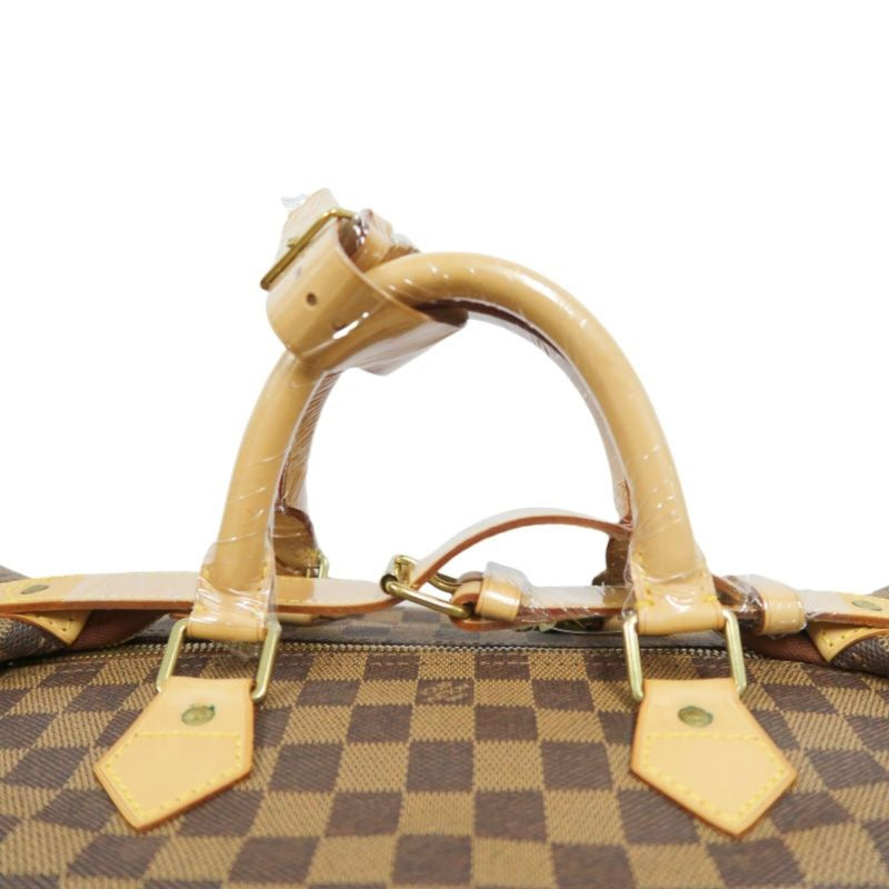 LOUIS VUITTON Damier Ebene Cruiser 45 Handbag, comes with 2 Cadena locks, 2 name tags and pochette.