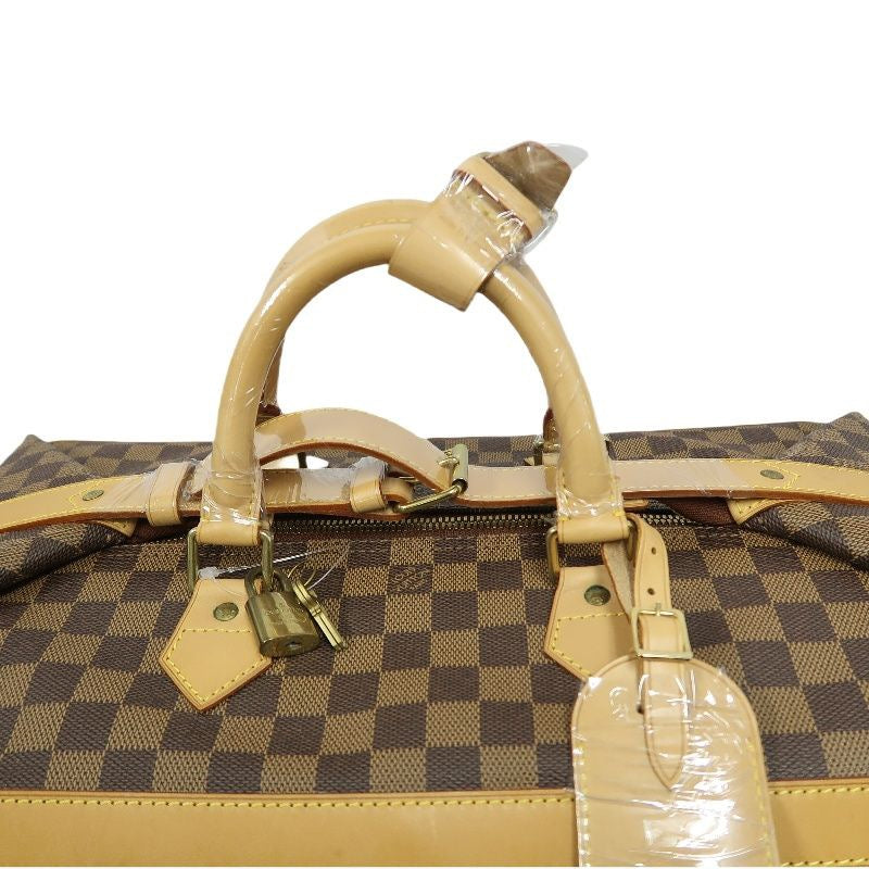LOUIS VUITTON Damier Ebene Cruiser 45 Handbag, comes with 2 Cadena locks, 2 name tags and pochette.