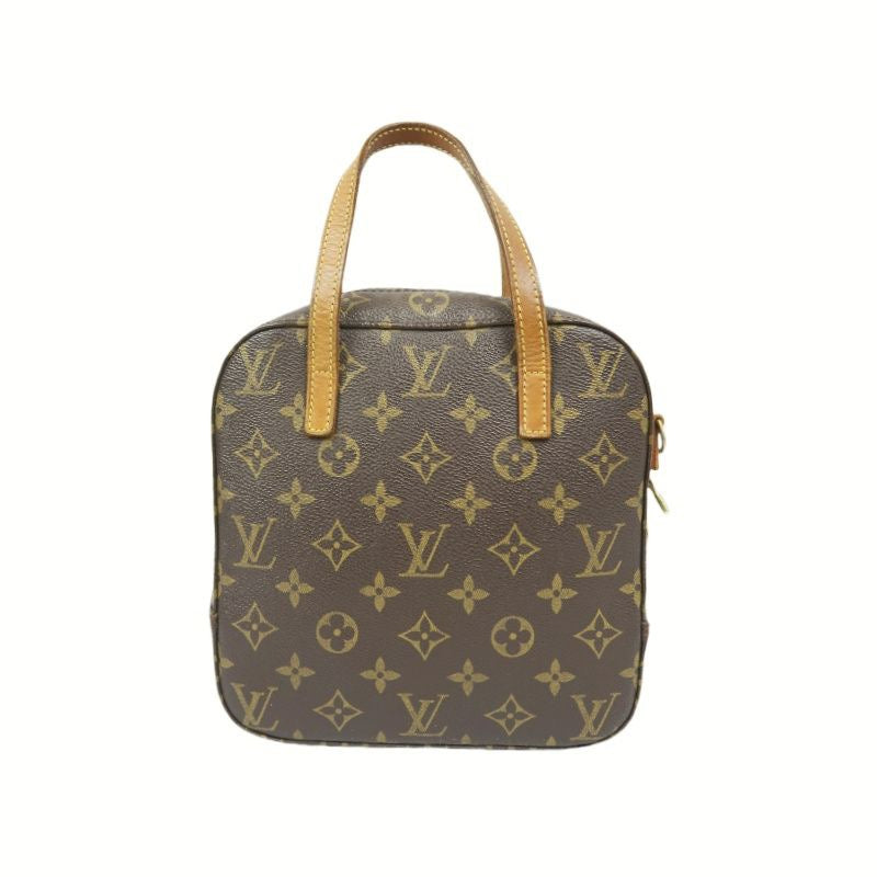 LOUIS VUITTON Monogram Spontini Handbag, Brown, Crossbody Bag (PVC Material)